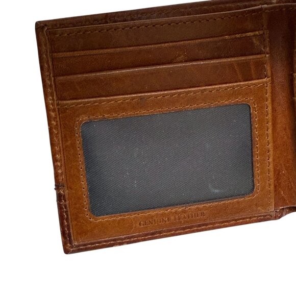 Tommy Hilfiger Mens Wallet Brown Leather RIFD Hipster Bi-Fold - Picture 4 of 11